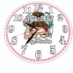 Ceas Nails-Artist, Manichiura, Personalizat, Lemn, 40 cm, CMSUV014 - imagine 5