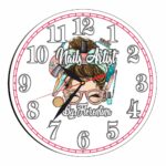 Ceas Nails-Artist, Manichiura, Personalizat, Lemn, 40 cm, CMSUV014 - imagine 4