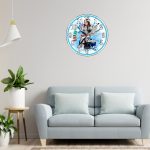 Ceas Nails-Artist, Manichiura, Personalizat, Lemn, 40 cm, CMSUV018 - imagine 2