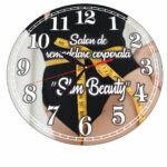Ceas Salon Remodelare Corporala, Personalizat, Lemn, 40 cm, CMSUV029 - imagine 5