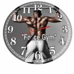 Ceas Sala de forta, Fitness, Personalizat, Lemn, 40 cm, CMSUV032 - imagine 5