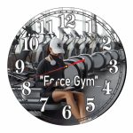 Ceas Sala de forta, Fitness, Personalizat, Lemn, 40 cm, CMSUV033