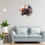 Ceas Sala de forta, Fitness, Personalizat, Lemn, 40 cm, CMSUV039 - imagine 2