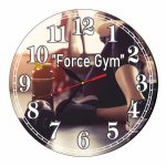 Ceas Sala de forta, Fitness, Personalizat, Lemn, 40 cm, CMSUV039