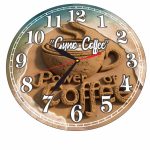 Ceas Cafenea, Personalizat, Lemn, 40 cm, CMSUV048 - imagine 5