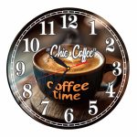 Ceas Cafenea, Personalizat, Lemn, 40 cm, CMSUV049
