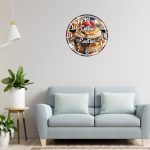 Ceas Cofetarie, Personalizat, Lemn, 40 cm, CMSUV052 - imagine 2