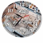 Ceas Arhitect, Personalizat, Lemn, 40 cm, CMSUV064 - imagine 4