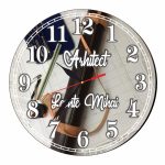 Ceas Arhitect, Personalizat, Lemn, 40 cm, CMSUV070