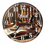 Ceas Avocat, Personalizat, Lemn, 40 cm, CMSUV074
