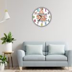 Ceas Gradinita, Scoala, Personalizat, Lemn, 40 cm, CMSUV087 - imagine 2