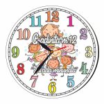 Ceas Gradinita, Scoala, Personalizat, Lemn, 40 cm, CMSUV087