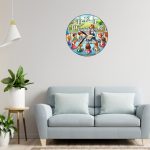 Ceas Gradinita, Scoala, Personalizat, Lemn, 40 cm, CMSUV088 - imagine 2