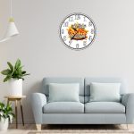 Ceas Fast-Food, Personalizat, Lemn, 40 cm, CMSUV092 - imagine 2