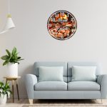 Ceas Pizzerie, Personalizat, Lemn, 40 cm, CMSUV096 - imagine 2