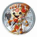 Ceas Pizzerie, Personalizat, Lemn, 40 cm, CMSUV098