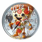 Ceas Pizzerie, Personalizat, Lemn, 40 cm, CMSUV098 - imagine 4