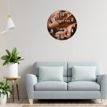 Ceas Salon de masaj, Personalizat, Lemn, 40 cm, CMSUV103 - imagine 2