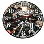 Ceas Mecanic, Service Auto, Personalizat, Lemn, 40 cm, CMSUV109 - imagine 5