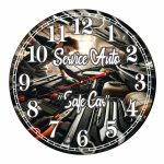 Ceas Mecanic, Service Auto, Personalizat, Lemn, 40 cm, CMSUV109 - imagine 4