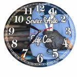Ceas Mecanic, Service Auto, Personalizat, Lemn, 40 cm, CMSUV110 - imagine 5