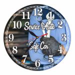 Ceas Mecanic, Service Auto, Personalizat, Lemn, 40 cm, CMSUV110 - imagine 4