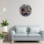 Ceas Politist, Personalizat, Lemn, 40 cm, CMSUV123 - imagine 2