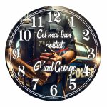 Ceas Politist, Personalizat, Lemn, 40 cm, CMSUV123