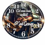 Ceas Politist, Personalizat, Lemn, 40 cm, CMSUV123 - imagine 5