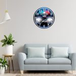Ceas Politist, Personalizat, Lemn, 40 cm, CMSUV125 - imagine 2