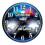 Ceas Politist, Personalizat, Lemn, 40 cm, CMSUV125