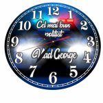 Ceas Politist, Personalizat, Lemn, 40 cm, CMSUV125 - imagine 5