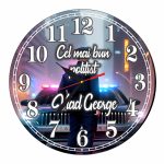 Ceas Politist, Personalizat, Lemn, 40 cm, CMSUV127 - imagine 4