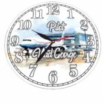 Ceas Pilot, Personalizat, Lemn, 40 cm, CMSUV129 - imagine 5