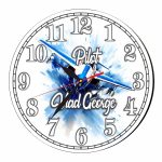 Ceas Pilot, Personalizat, Lemn, 40 cm, CMSUV134