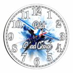 Ceas Pilot, Personalizat, Lemn, 40 cm, CMSUV134 - imagine 4