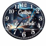 Ceas Croitorie, Personalizat, Lemn, 40 cm, CMSUV0137 - imagine 5