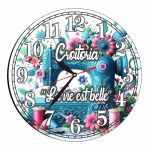 Ceas Croitorie, Personalizat, Lemn, 40 cm, CMSUV0139