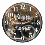 Ceas Studio foto, Fotograf, Personalizat, Lemn, 40 cm, CMSUV141