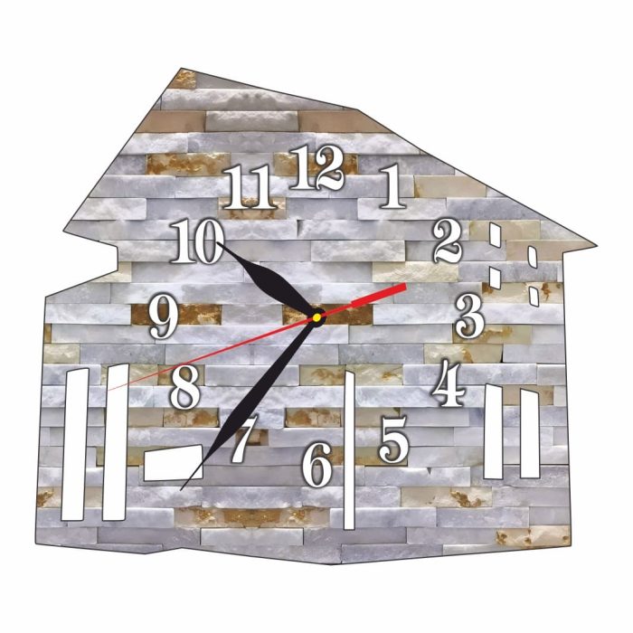 Ceas Arhitect, Personalizat, Lemn, 39x35 cm, CMSUV146 - imagine 1