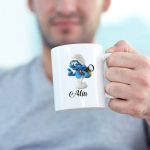 Cana personalizata, Alba, Strumf, 350 ml, CDUV013 - imagine 3