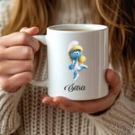 Cana personalizata, Alba, Strumf, 350 ml, CDUV015 - imagine 3