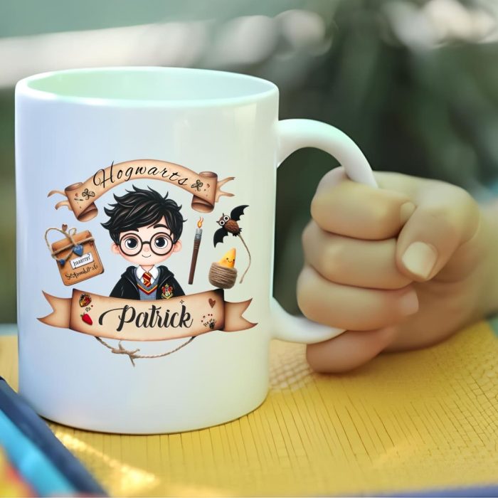 Cana personalizata, Alba, Harry Potter, 350 ml, CDUV017 - imagine 3