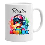 Cana personalizata, Alba, Roblox, 350 ml, CDUV020 - imagine 2