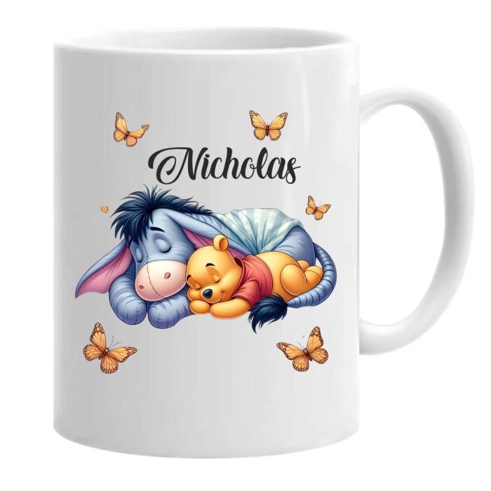 Cana personalizata, Alba, Winnie The Pooh, 350 ml, CDUV023 - imagine 1