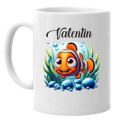 Cana personalizata, Alba, Nemo, 350 ml, CDUV030