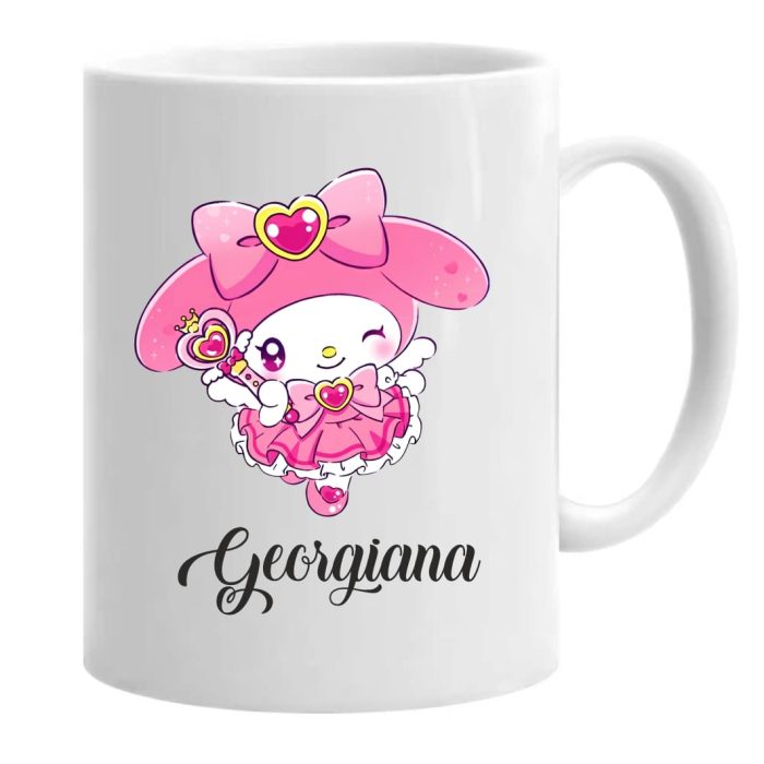 Cana personalizata, Alba, My Melody, 350 ml, CDUV041 - imagine 1