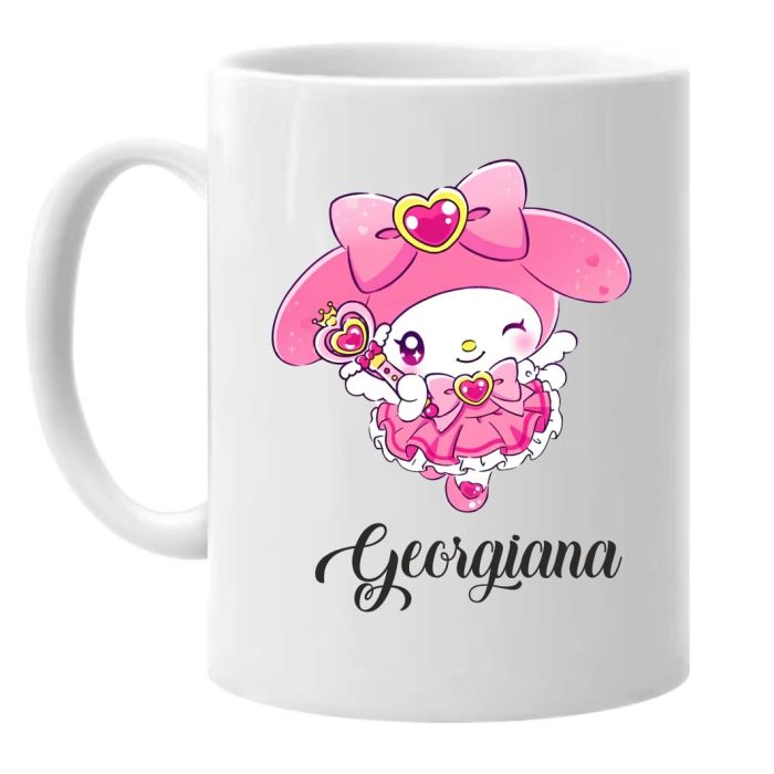 Cana personalizata, Alba, My Melody, 350 ml, CDUV041 - imagine 2