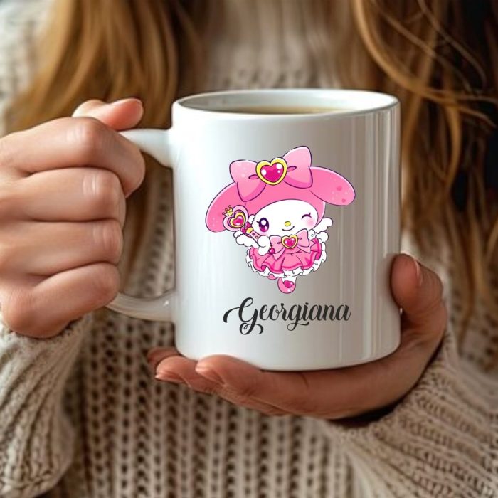 Cana personalizata, Alba, My Melody, 350 ml, CDUV041 - imagine 3