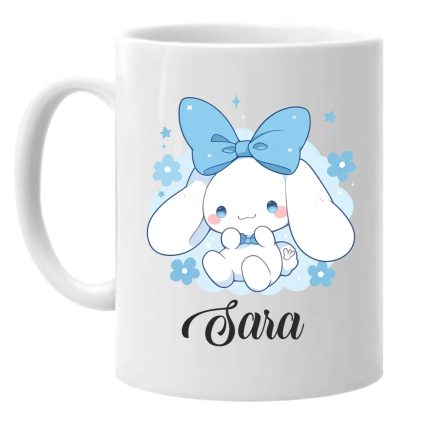 Cana personalizata, Alba, Cinnamoroll, 350 ml, CDUV044